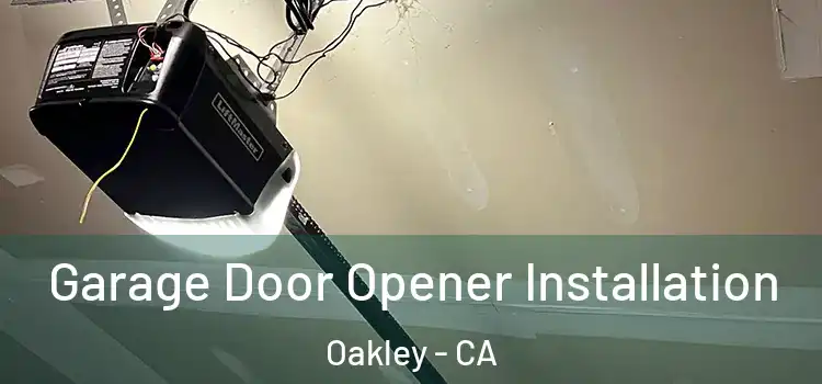  Garage Door Opener Installation Oakley - CA