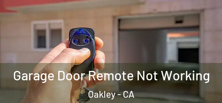  Garage Door Remote Not Working Oakley - CA