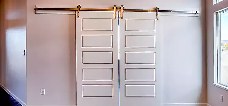 Glass Barn Door with Installation Hardware Kit Oakley