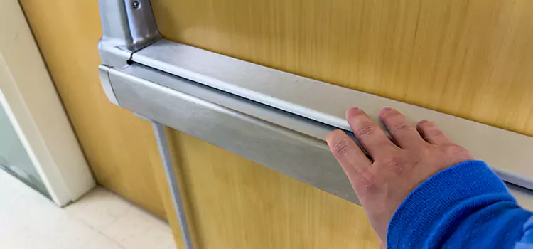 Installing a Push Bar on a Door Oakley