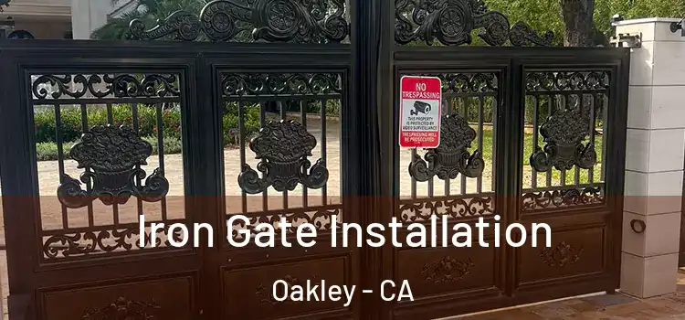  Iron Gate Installation Oakley - CA